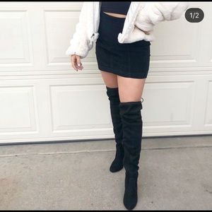 WORN TWICE- THIGH HIGH BOOTS
